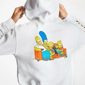 White medium Vans Simpsons hoodie